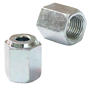 10 x Brake Pipe Joiners Connectors 3/8 UNF 24Tpi 2 Way Inline Female 3/16 pipe